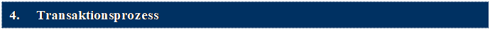 Textfeld: 4.	Transaktionsprozess