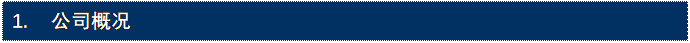 Textfeld: 1.	公司概况